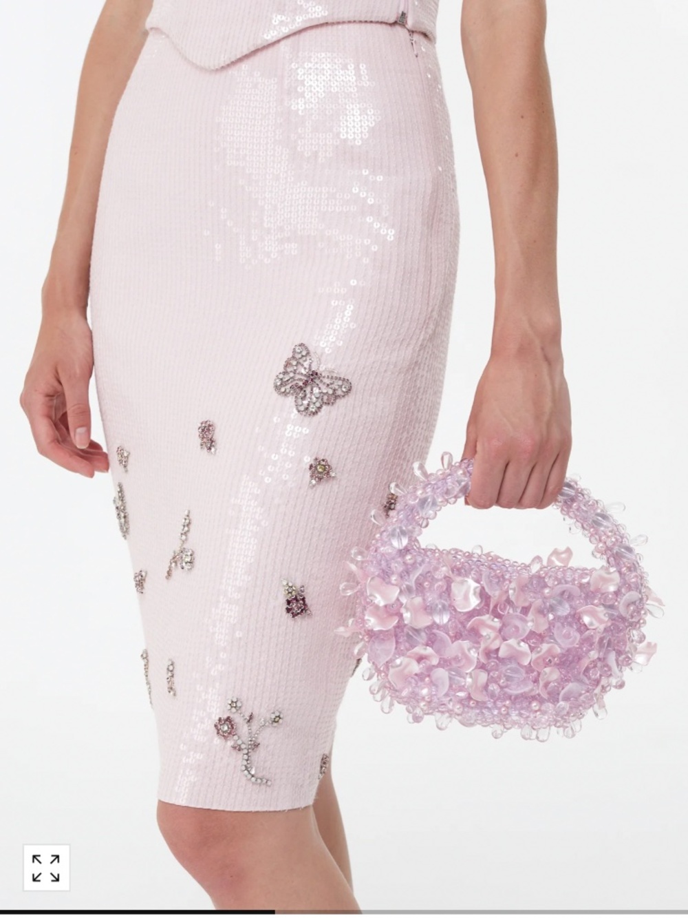 Clio Peppiatt corset and skirt blossom in blush - Picture 5 of 6